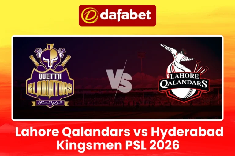 Lahore Qalandars vs Hyderabad Kingsmen
