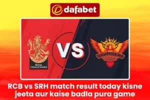 RCB vs SRH match result