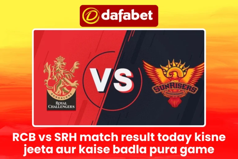 RCB vs SRH match result
