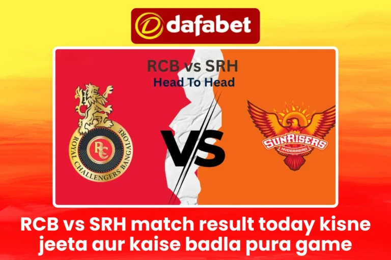 RCB vs SRH match result today