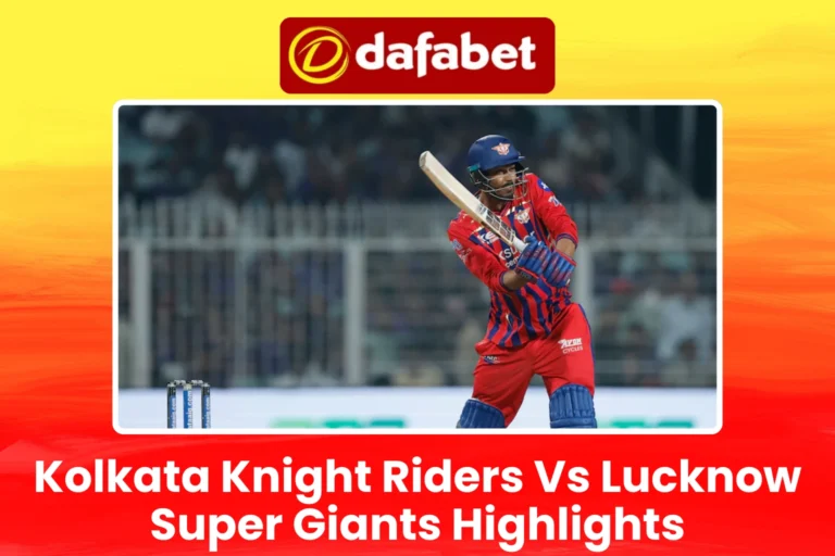 Kolkata Knight Riders Vs Lucknow Super Giants