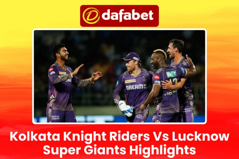 Kolkata Knight Riders Vs Lucknow Super Giants Highlights Today