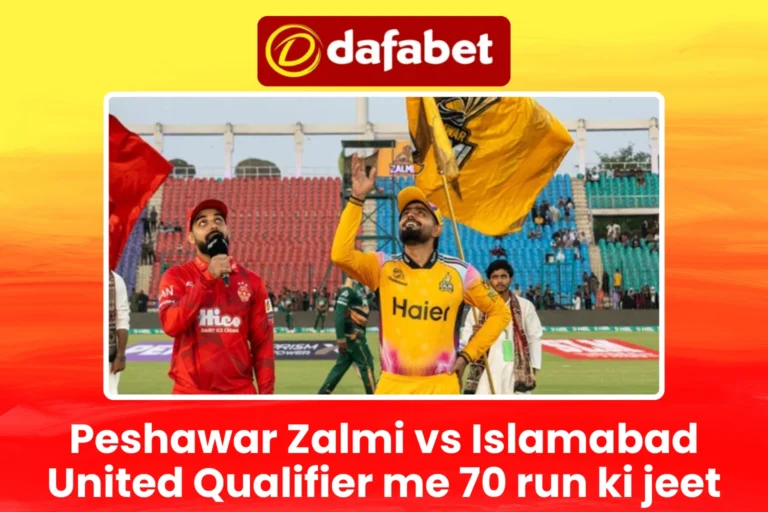 Peshawar Zalmi vs Islamabad United Qualifier me 70 run ki jeet