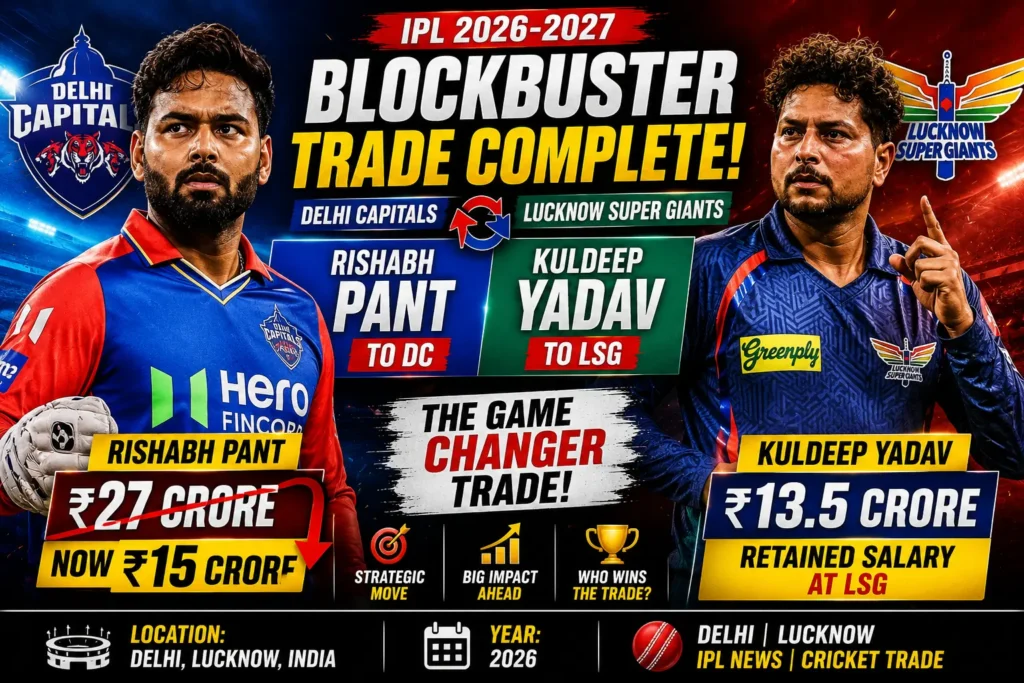 Delhi Capitals and Lucknow Super Giants Blockbuster Trade Complete Analysis, Winners, Impact Future