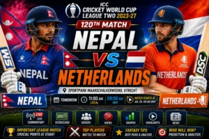 Nepal vs Netherlands 120th Match Prediction | CWC League Two