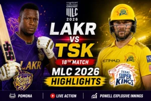 LAKR vs TSK MLC 2026 Powell Explosive Innings Pomona Analysis
